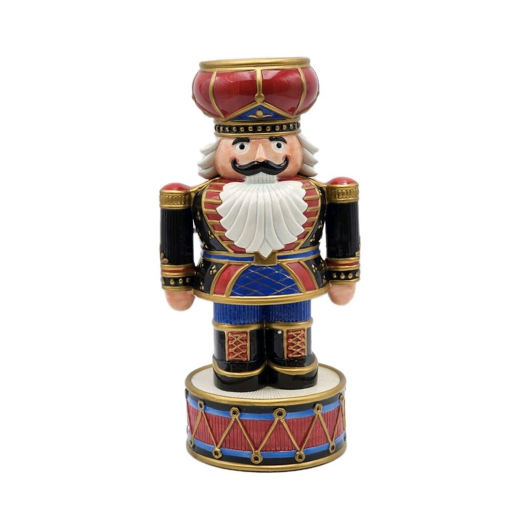 Fitz And Floyd Nutcracker Small Candleholder 13" Original Box 619/396 VTG 2005 - Picture 3 of 16